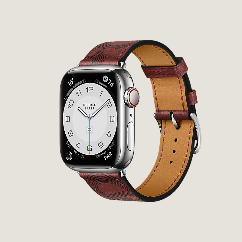 Series 8 case & Band Apple Watch Hermes Single Tour 41 mm | Hermès USA